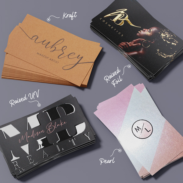 Business Cards – paper and finish options