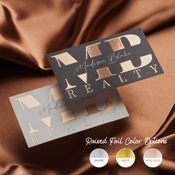 Business Cards – raised foil