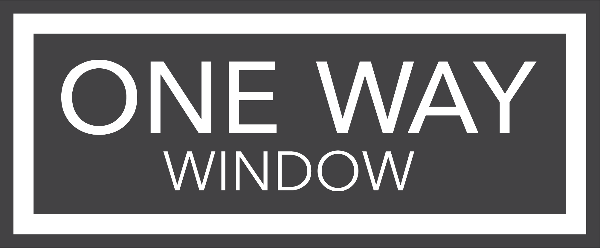 One-Way Window Adhesive 50/50 – logo